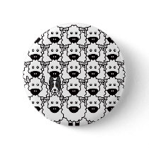 Smooth-Coated Border Collie in the Sheep buttons by khocker Smooth-Coated Border Collie in the Sheep buttons