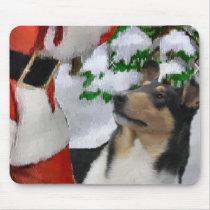 Smooth Collie Christmas Gifts mousepads