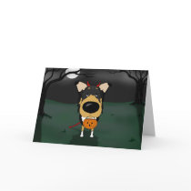 Smooth Collie Halloween cards