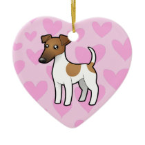 Smooth Fox Terrier Love Ornaments