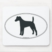 Smooth Fox Terrier Silhouette Mouse Pad