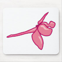 Smooth Fuschia Dragonfly mousepads by Robbirt Smooth Fuschia Dragonfly mousepads