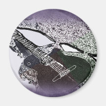 Smooth Jazz Guitar Magnet