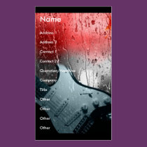smooth jazz rain business cards