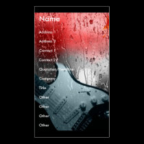 smooth jazz rain business cards