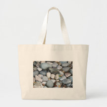 Smooth Landscape Rocks Canvas Bag