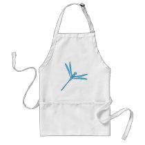 Smooth Light Blue Dragonfly aprons