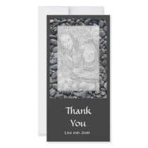 Smooth Pebbles Thank You Photo Greeting Card