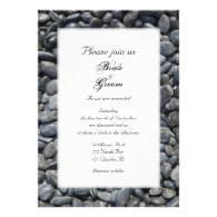 Smooth Pebbles Wedding Invitation