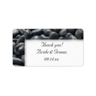Smooth Pebbles Wedding Thank You Label