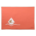 Smooth Red Dachshund Sailboat Red Placemat