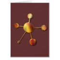 Smooth Red Metal Molecule cards by evrose Smooth Red Metal Molecule cards