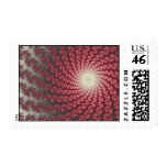 Smooth Red Whirlpool2 Postage Stamp