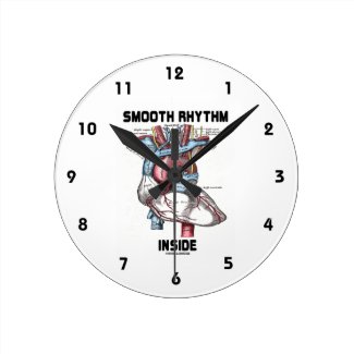 Smooth Rhythm Inside (Medical Anatomical Heart) Wall Clock