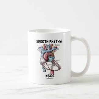 Smooth Rhythm Inside (Medical Anatomical Heart) Classic White Coffee Mug