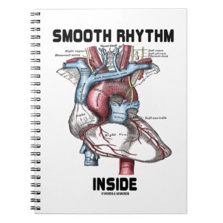 Smooth Rhythm Inside (Medical Anatomical Heart) Spiral Note Books