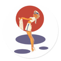 Smooth Sailing Round Stickers