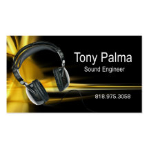 Smooth Sound Engineer - Music Business Card