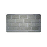 Smooth Wall Texture With White Bricks Custom Address Label