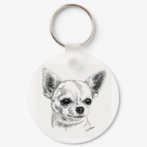 Smoothcoat chihuahua - 1 keychains