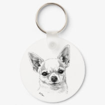 Smoothcoat chihuahua keychains