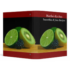 Smoothies & Juice Recipes Binder binder