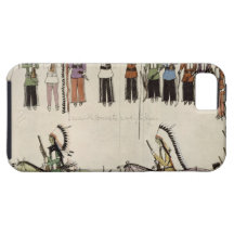 'Smoothing the Place Dance' (ink on paper) iPhone 5 Covers