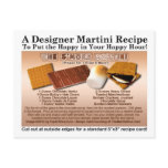 S'more Martini Recipe Card Postcard