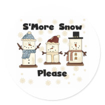 S'more Snow Please stickers