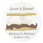 Smores Love Is Sweet Round Sticker