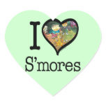 S'mores Lover Heart Sticker