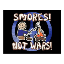 S'mores Not Wars Post Cards