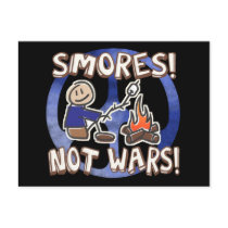 S'mores Not Wars Post Cards