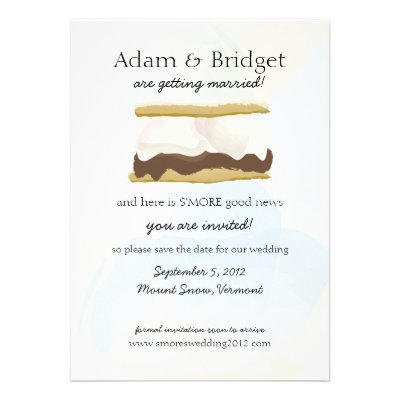 S&#39;mores Save the Date Custom Announcements
