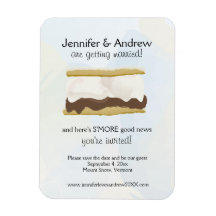 S'mores Save the Date Rectangular Magnet
