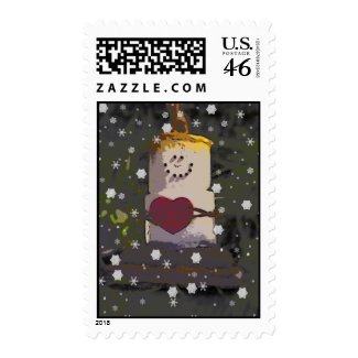 S'mores Snowman Postage 2 stamp