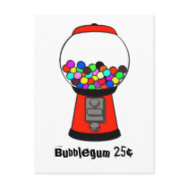 Smudged Gumball Machine Postcard