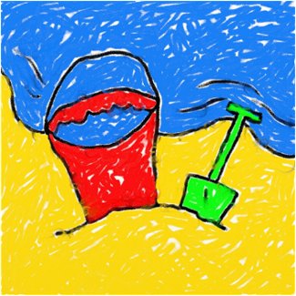 Smudgy Beach sticker