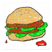 Smudgy Burger posters by prawny Smudgy Burger posters