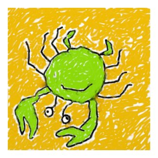 Smudgy Crab print