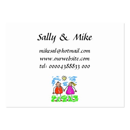 Smudgy Parents Business Cards (front side)