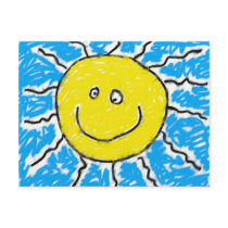 Smudgy Sun postcards by prawny Smudgy Sun postcards