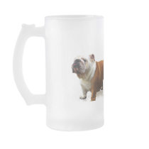 Smug Bulldog Frosted Beer Mug