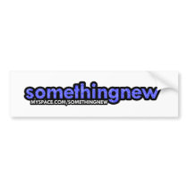 SN Bumper Sticker for White Cars bumper stickers by somethingnewrocks SN Bumper Sticker for White Cars bumper stickers