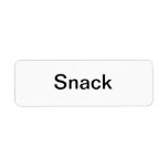 Snack Labels/