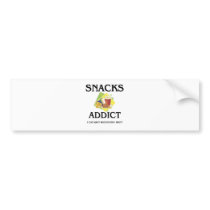 Snacks Addict bumper stickers