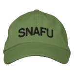 SNAFU EMBROIDERED BASEBALL CAPS