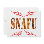 SNAFU CUSTOM INVITATION
