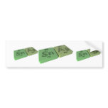Snag as Sn Tin and Ag Silver Bumper Stickers