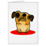 Snaggle Tooth Pug Greeting Card